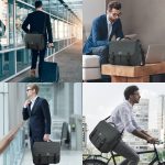 Messenger Bag for Men, Women Briefcases Lightweight Men's Laptop Bag 15.6 inch Water Resistant Crossbody School Satchel Bags for Boys Computer Work Office Bag with Shoulder Strap, Black - Image 7